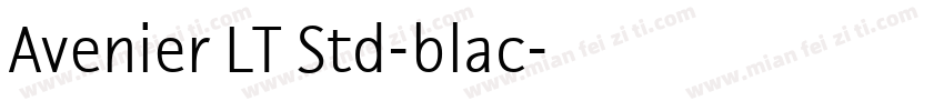 Avenier LT Std-blac字体转换